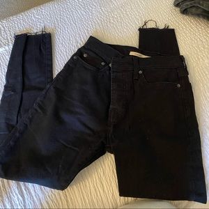 Levis Black Wedgie Skinny Jeans